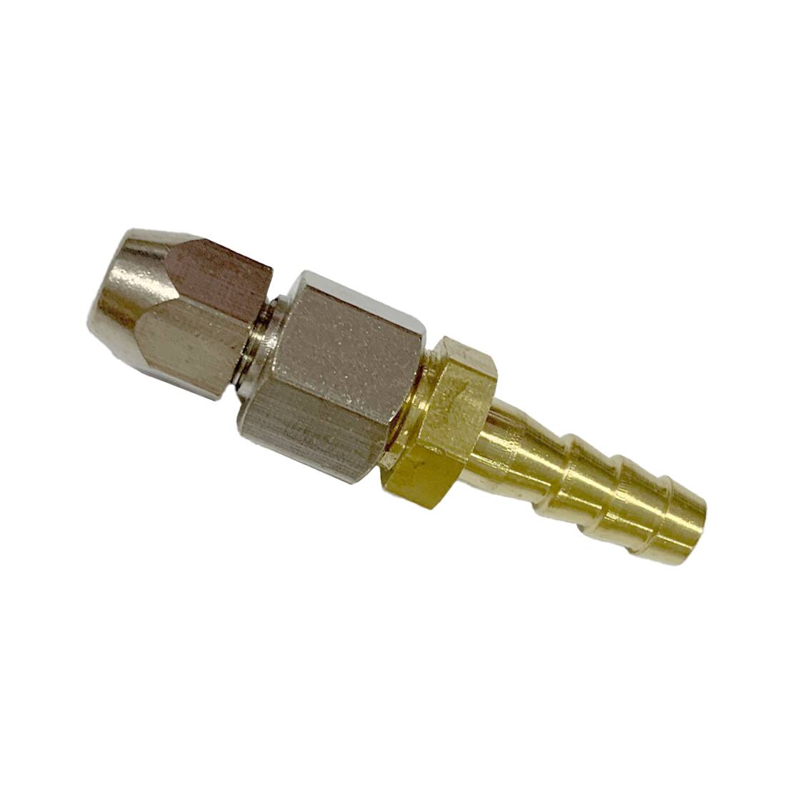 Compression Fitting Brass - 4mm tot 6mm messing compressie slangfitting