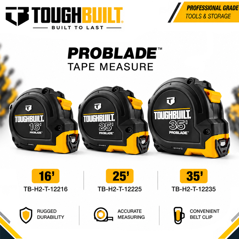 TOUGHBUILT 16ft/25ft/35ft-seri - Stanley Tape 25Ft recensie en prijs